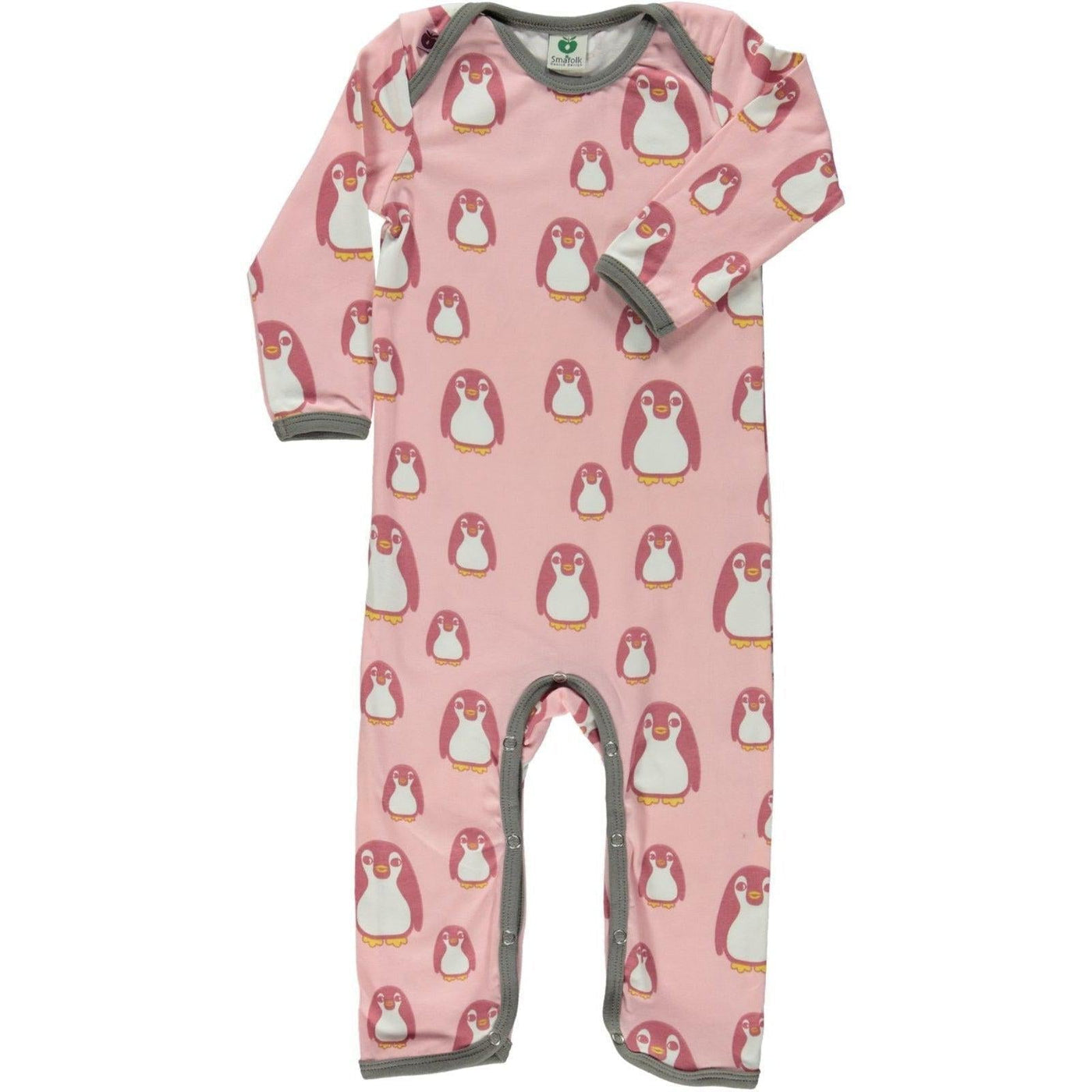 Smafolk ELTERN. Body suit with baby penguin - Bridal Rose