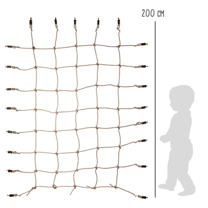 Climbing Net with Figure 8 Hooks