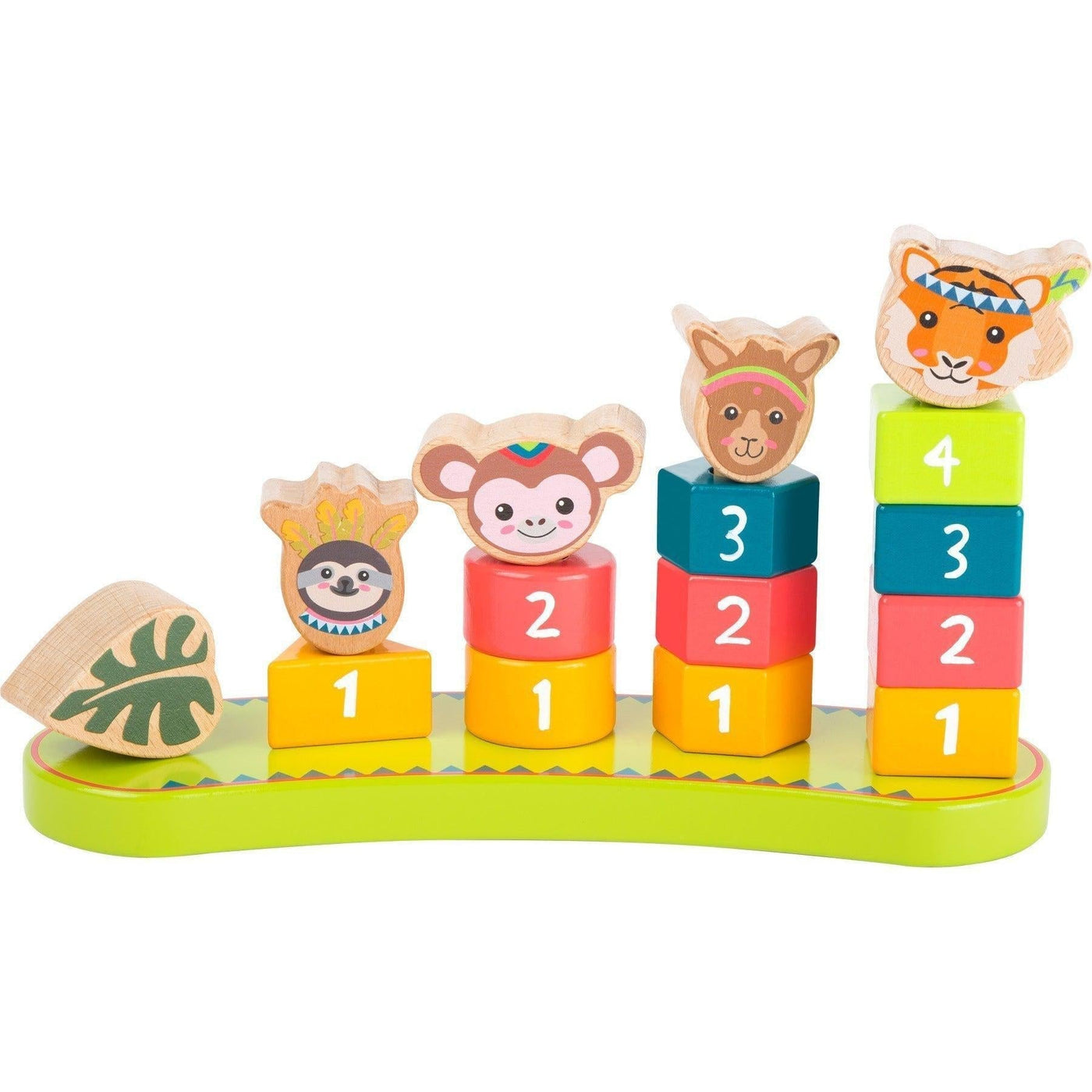 Shape-Fitting Game with Numbers "Jungle"