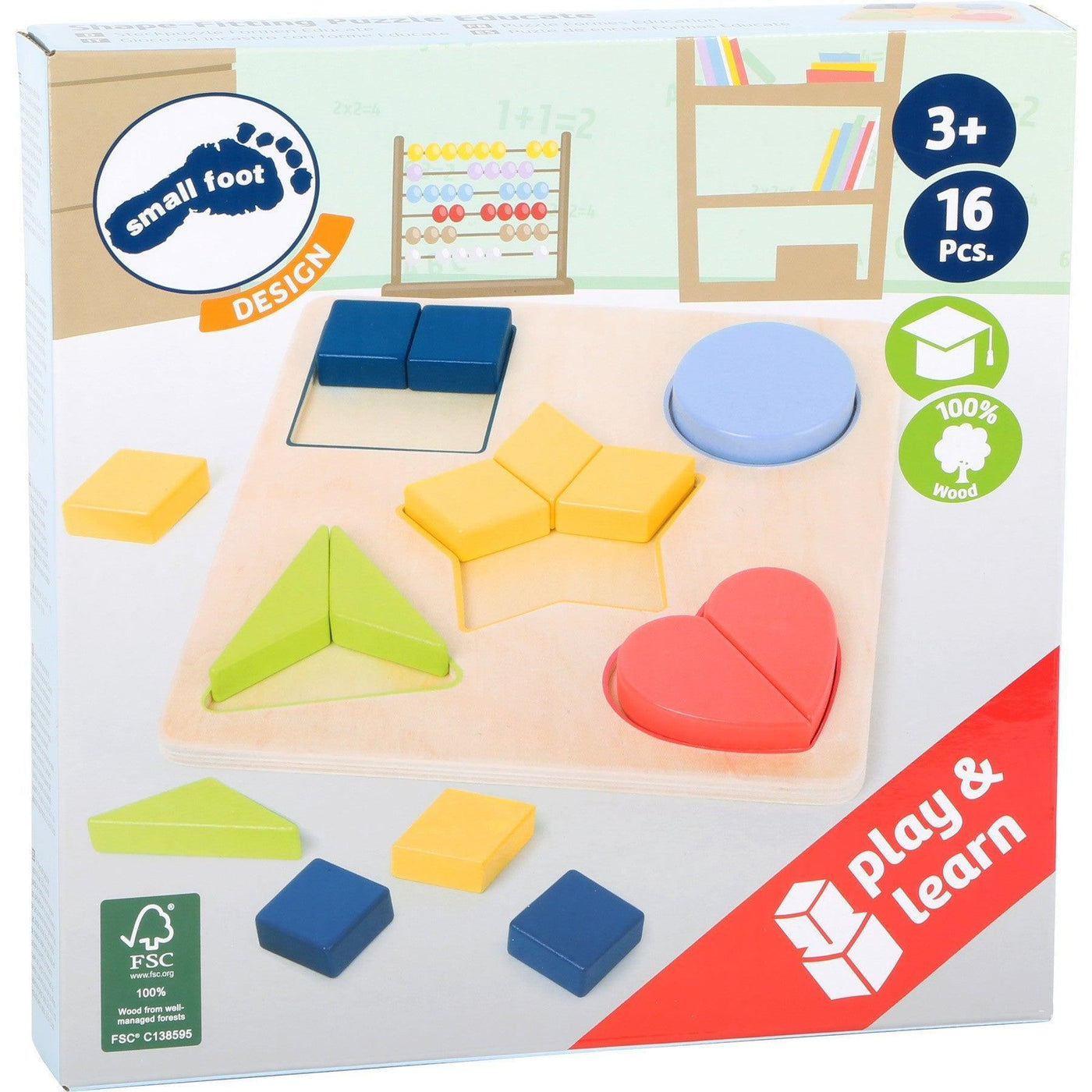 Shape-fitting Puzzle "Educate"