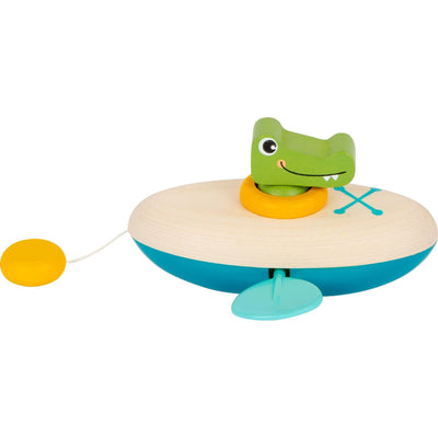 Water Toy - Wind-Up Canoe Crocodile