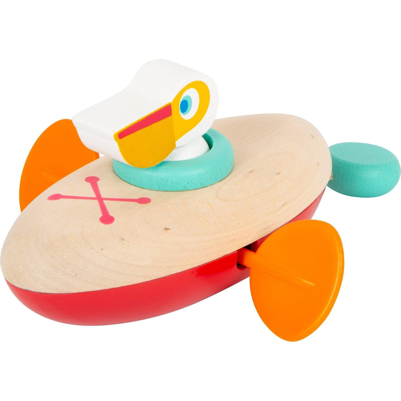Water Toy - Wind-Up Canoe Pelican