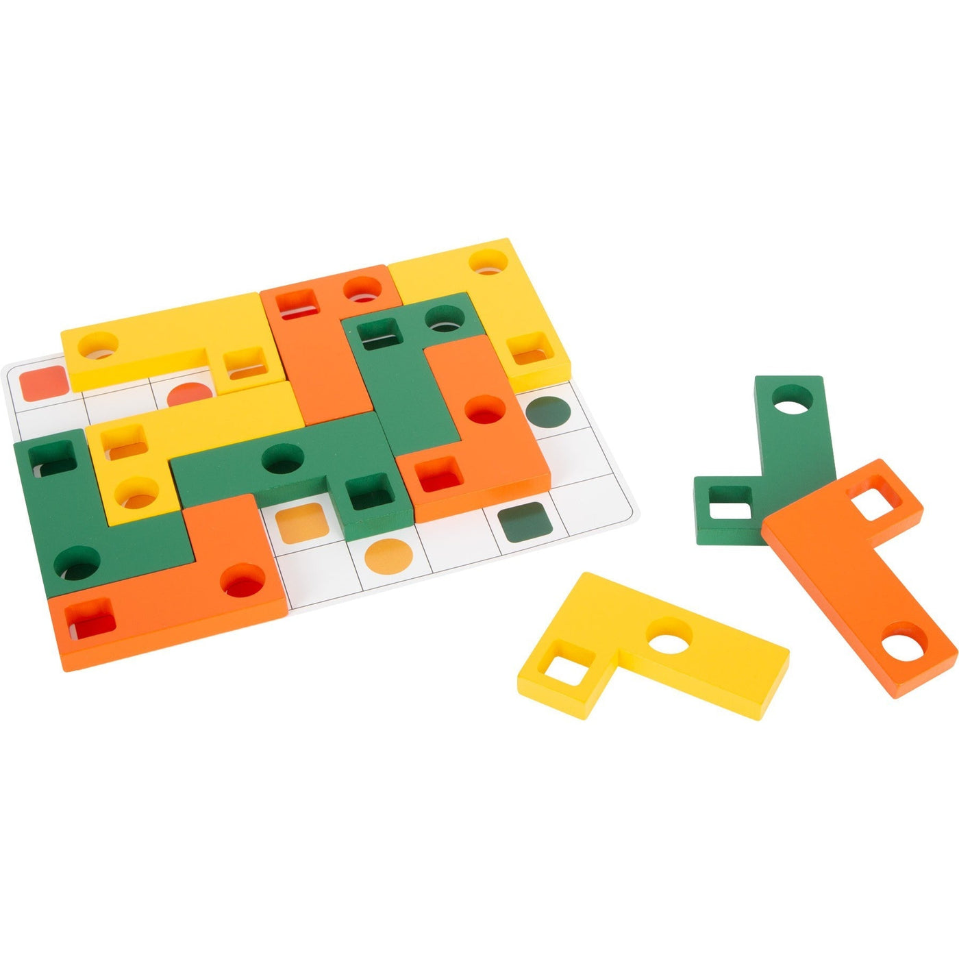 Wooden Tetris Learning Puzzle
