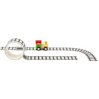 Wooden Train with Adhesive Rails Tape