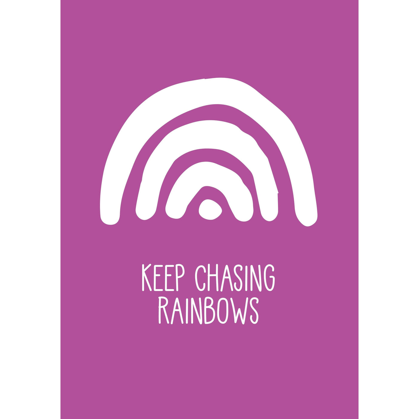 Snuz 'Keep Chasing Rainbows' Nursery Print - Cherry