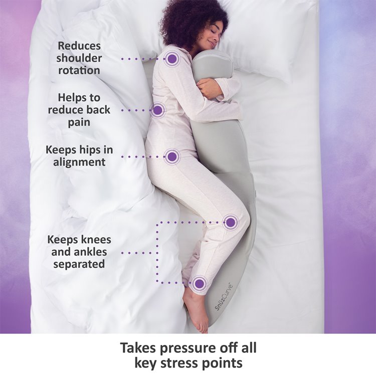Snuzcurve Pregnancy Pillow - Grey