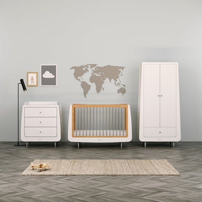 Snuzkot Skandi 3Pc Nursery Furniture Set - Grey