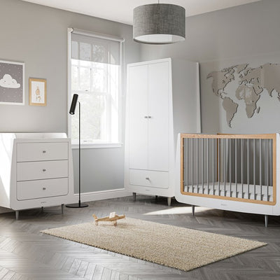 Snuzkot Skandi 3Pc Nursery Furniture Set - Grey