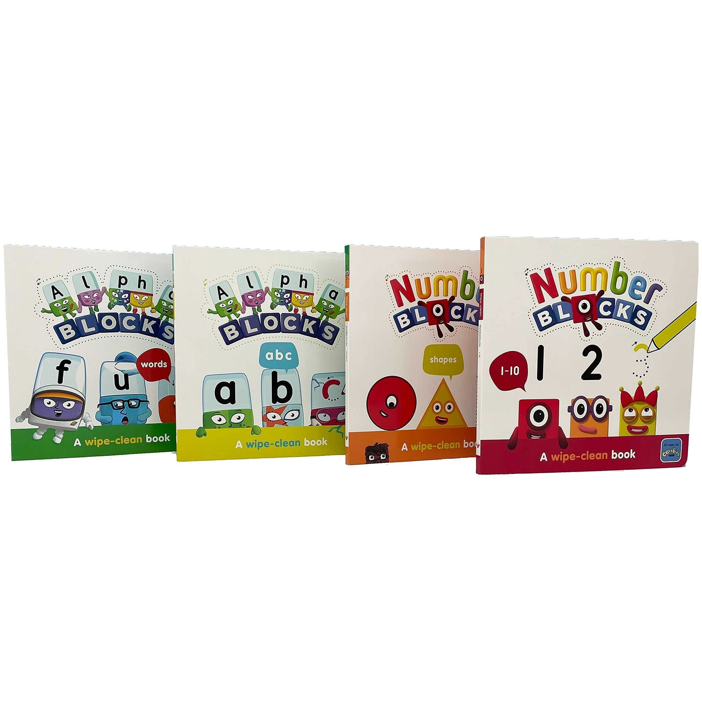 Numberblocks And Alphablocks: My First Numbers And Letters Set (4 Wipe-Clean Books With Pens Included)
