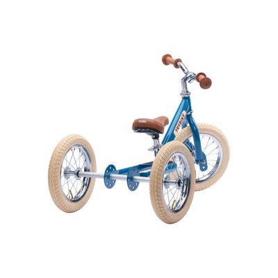 Steel 2-in-1 Balance Bike/Trike - Vintage Blue-Balance Bikes, Trikes, and Ride-On Cars-Trybike-Yes Bebe