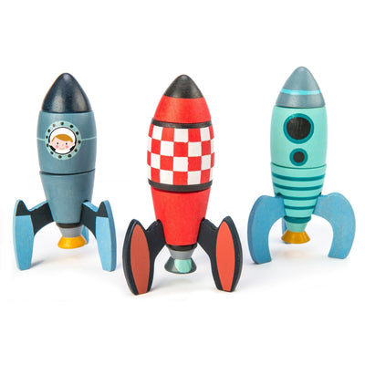 old - Tender Leaf Toys Rocket Construction