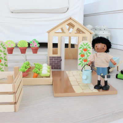 Greenhouse and Garden Set for Dollhouses