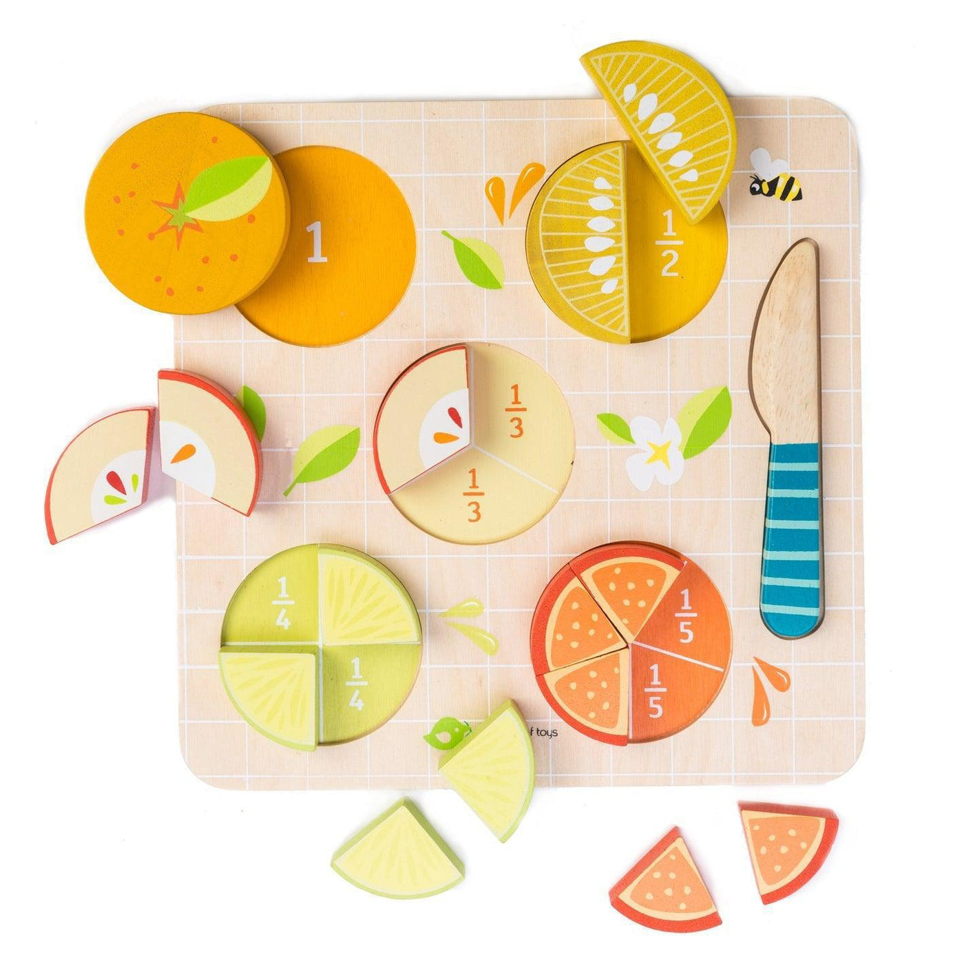 Tender Leaf Toys Citrus Fractions A Learning Maths Game