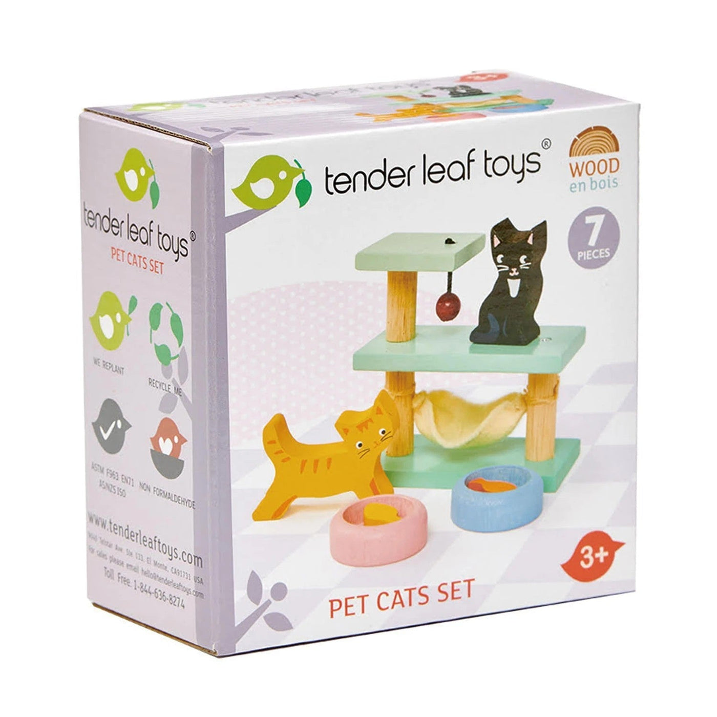 Tender Leaf Toys Doll House Accessories - Pet Cats