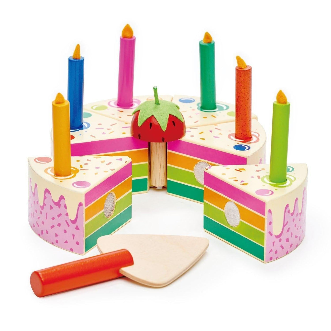 Tender Leaf Toys Rainbow Birthday Cake Toy Food
