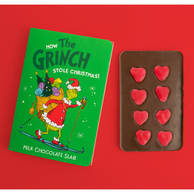 The Grinch Milk Chocolate Book with Jelly Hearts 190g