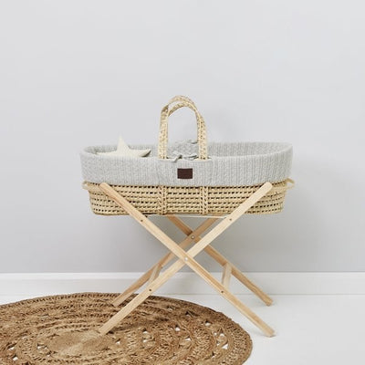 Moses Basket And Stand Bundle - Dove