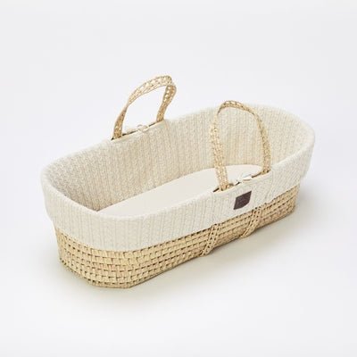 Moses Basket And Stand Bundle - Linen