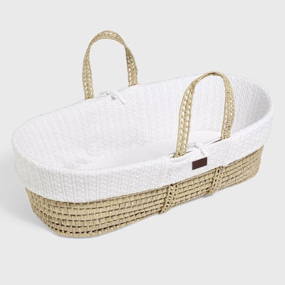 Moses Basket And Stand Bundle - White