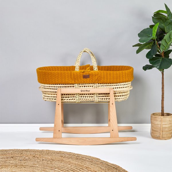 Moses Basket & Rocking Stand Bundle - Honey