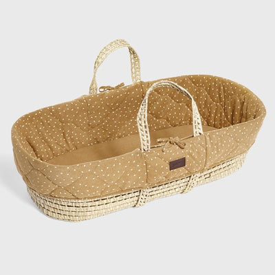 Moses Basket & Rocking Stand Bundle - Printed Honey