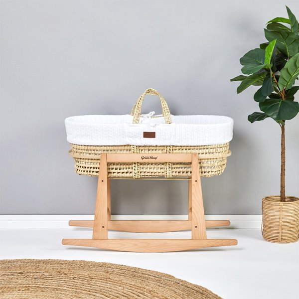 Moses Basket & Rocking Stand Bundle - White