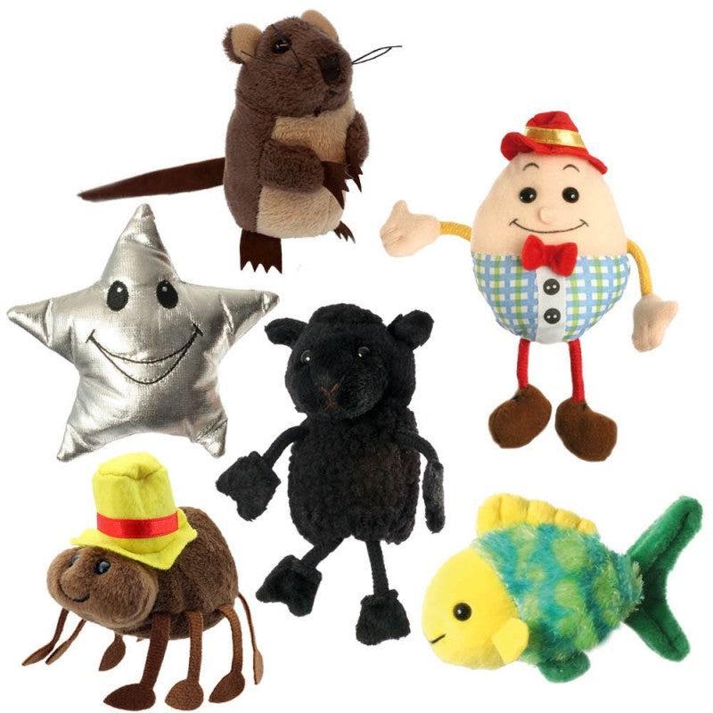 Finger Puppets Nursery Rhymes - Set of 6