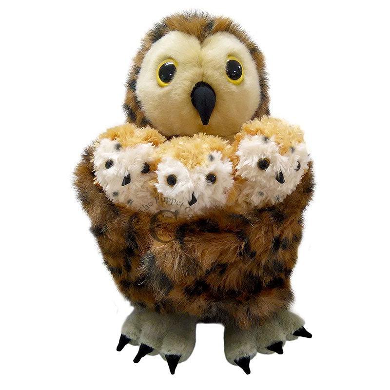 Hide-Away Puppets Tawny Owl (with 3 Babies)