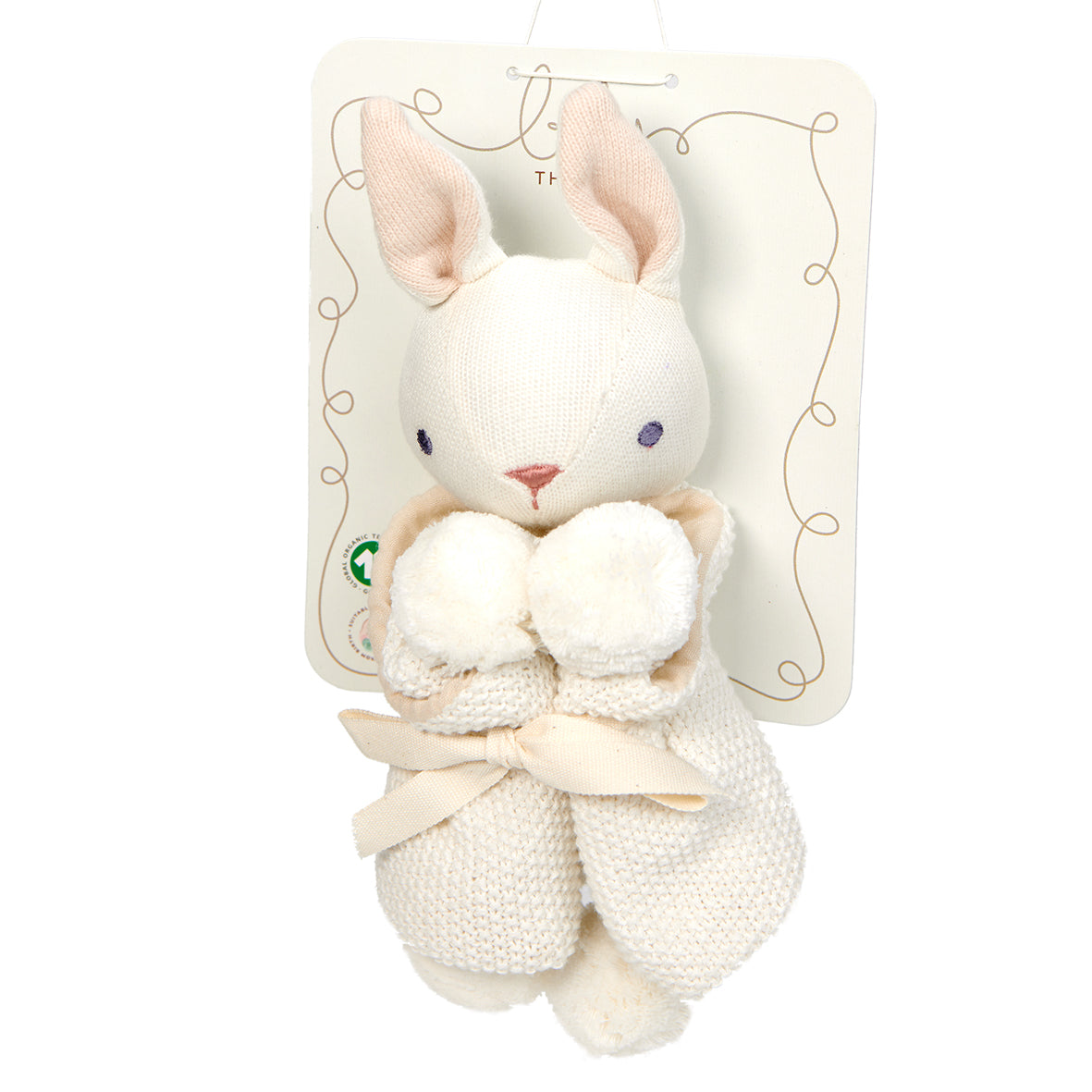 Baby Comforter, Rattle & Doll Bundle in Cream