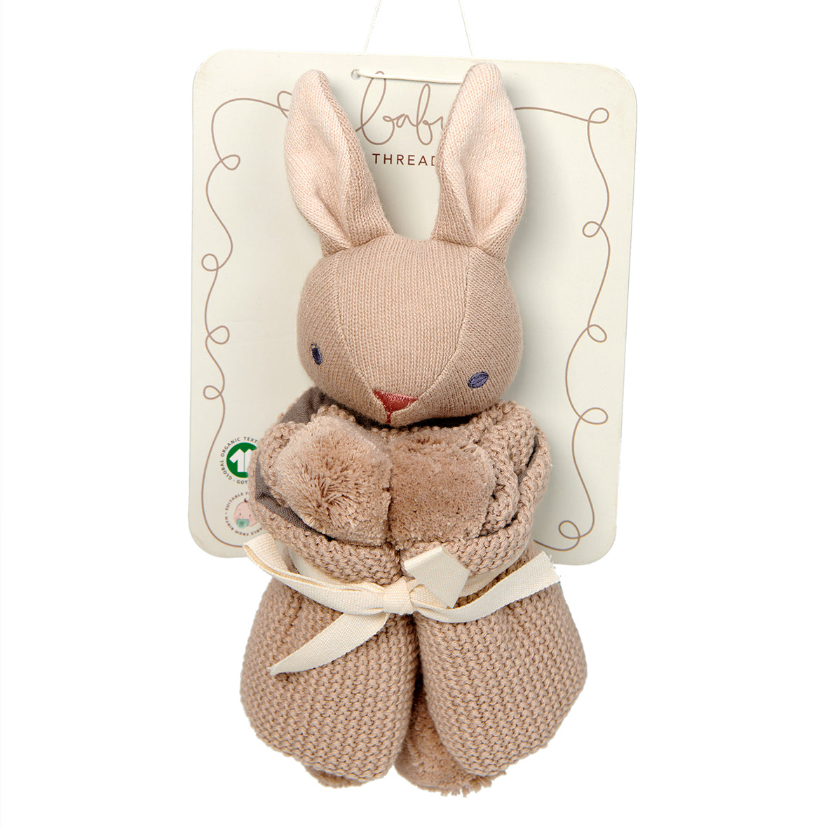 Baby Comforter, Rattle & Doll Bundle in Taupe