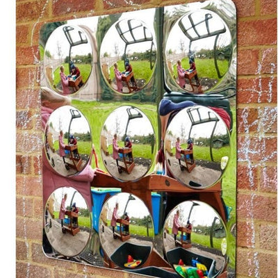 Giant 9-Domed Acrylic Mirror Panel - 780mm
