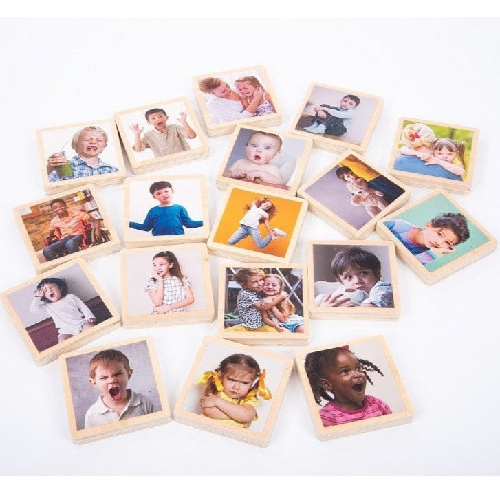 TickIT My Emotions Wooden Tiles - Pack of 18 Tiles