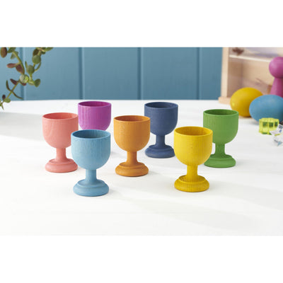 TickIT Wooden Egg Cups - For Loose Part Play