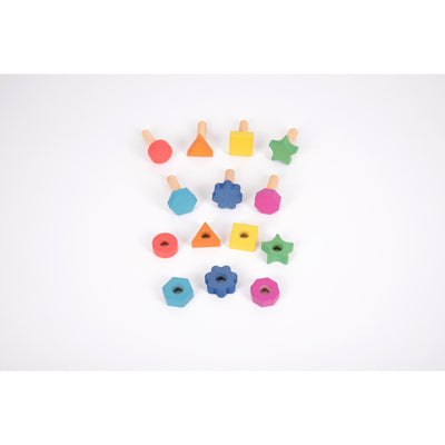 TickiT Rainbow Wooden Nuts & Bolts - Pack of 7