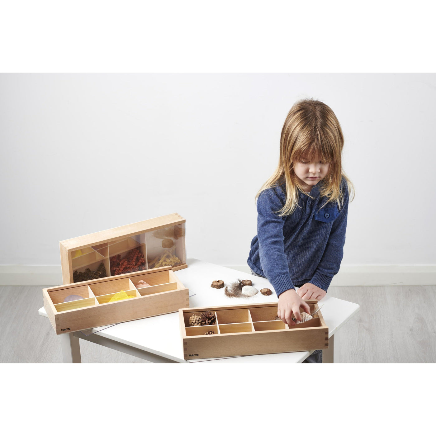 TickiT Wooden Discovery Boxes - Set of 3