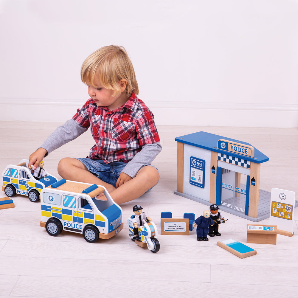 Police Van Wooden Toy