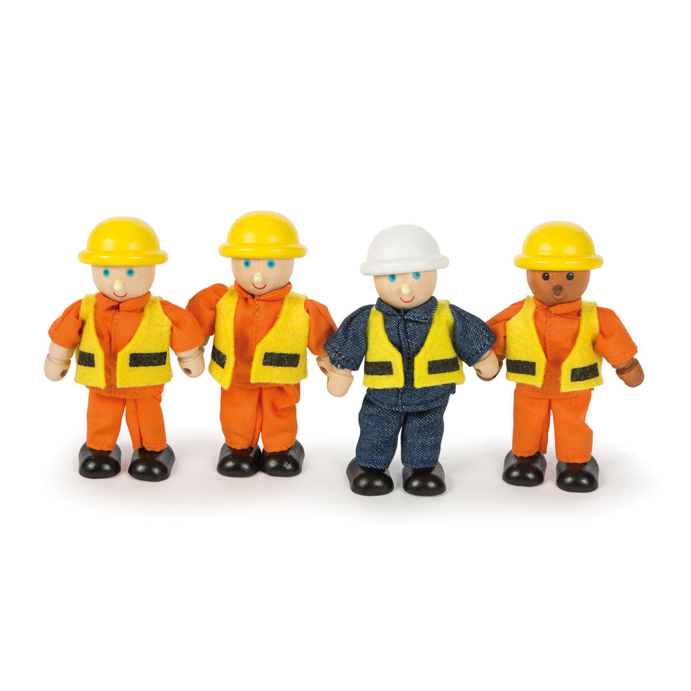 Wooden Builder Figures