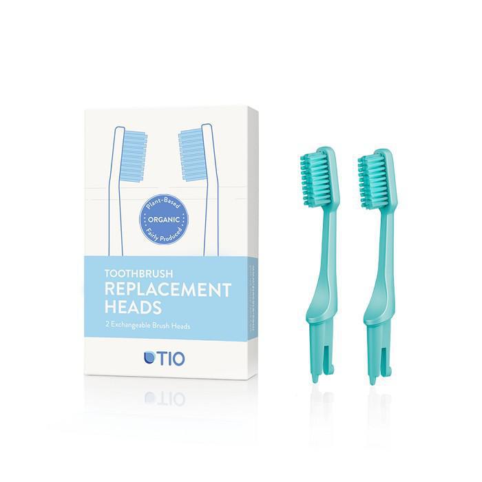Tio Toothbrush - Replacement Heads - Lagoon Green