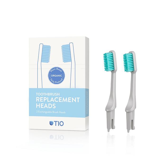 Tio Toothbrush - Replacement Heads - Pebble Grey