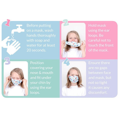 Tots Bots Face Masks - White 2 Pack (Adults)
