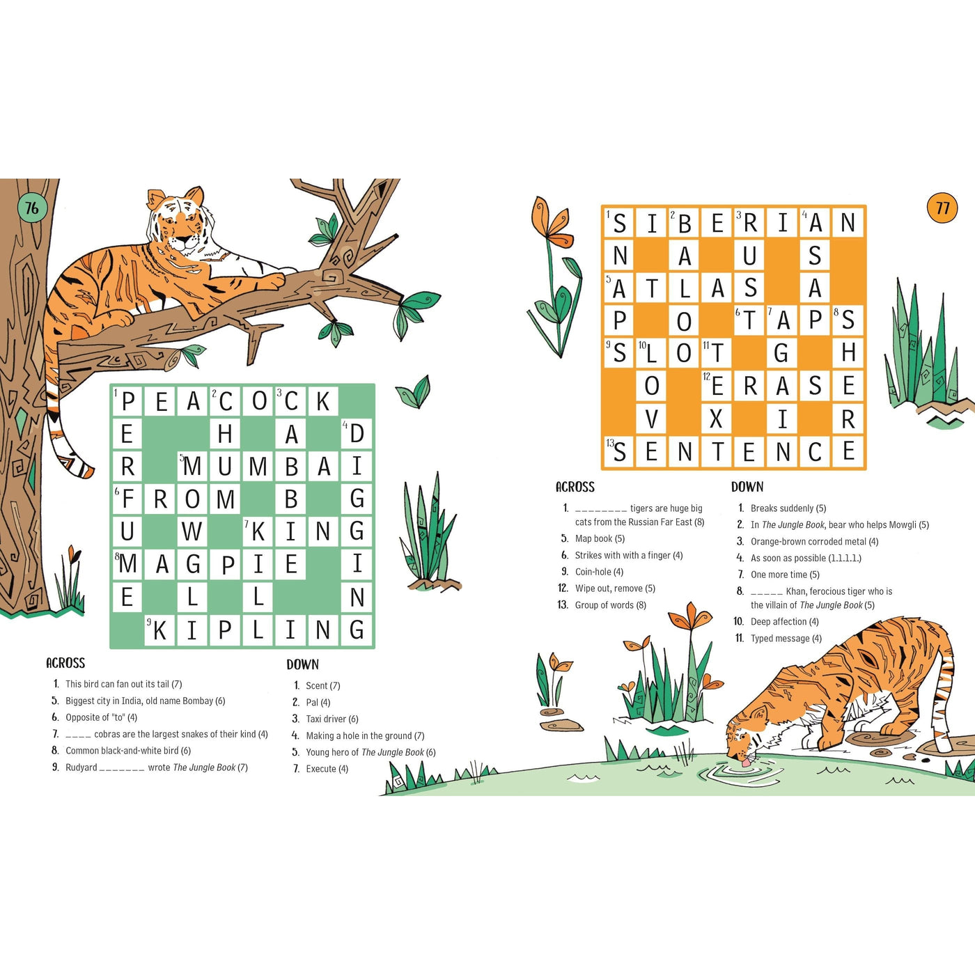 100 Children's Crosswords: Animals - Phillip Clarke & Pope Twins