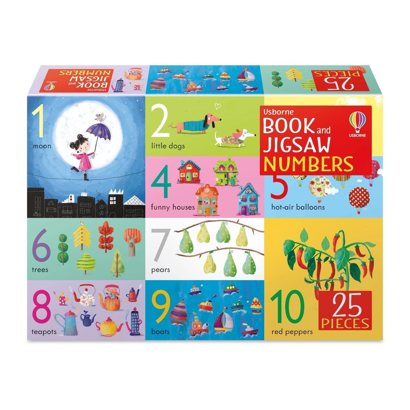 Book And 25 Piece Jigsaw Numbers (Usborne Book And Jigsaw) - Felicity Brooks & Sophia Touliatou