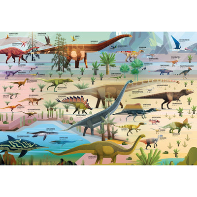 Dinosaur Timeline Book And Jigsaw - 300 Pieces