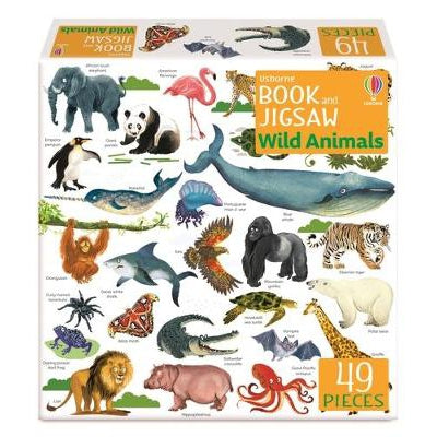 Usborne Book and Jigsaw Wild Animals