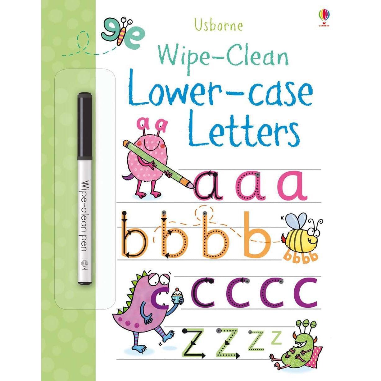 Wipe-clean Lower-case Letters