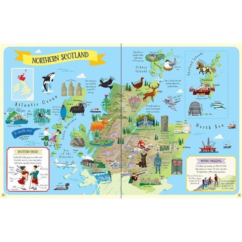 Usborne Atlas And Jigsaw Great Britain And Ireland - 300 Pieces