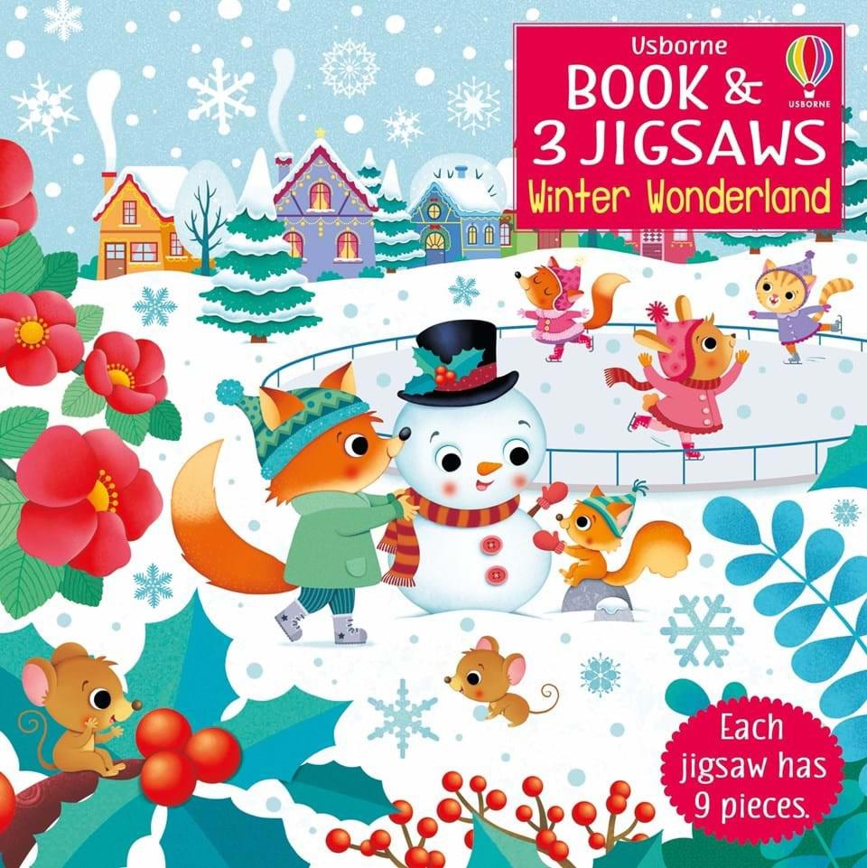 Winter Wonderland Set Of Three Puzzles & Book - Three 9 Piece Jigsaws Included