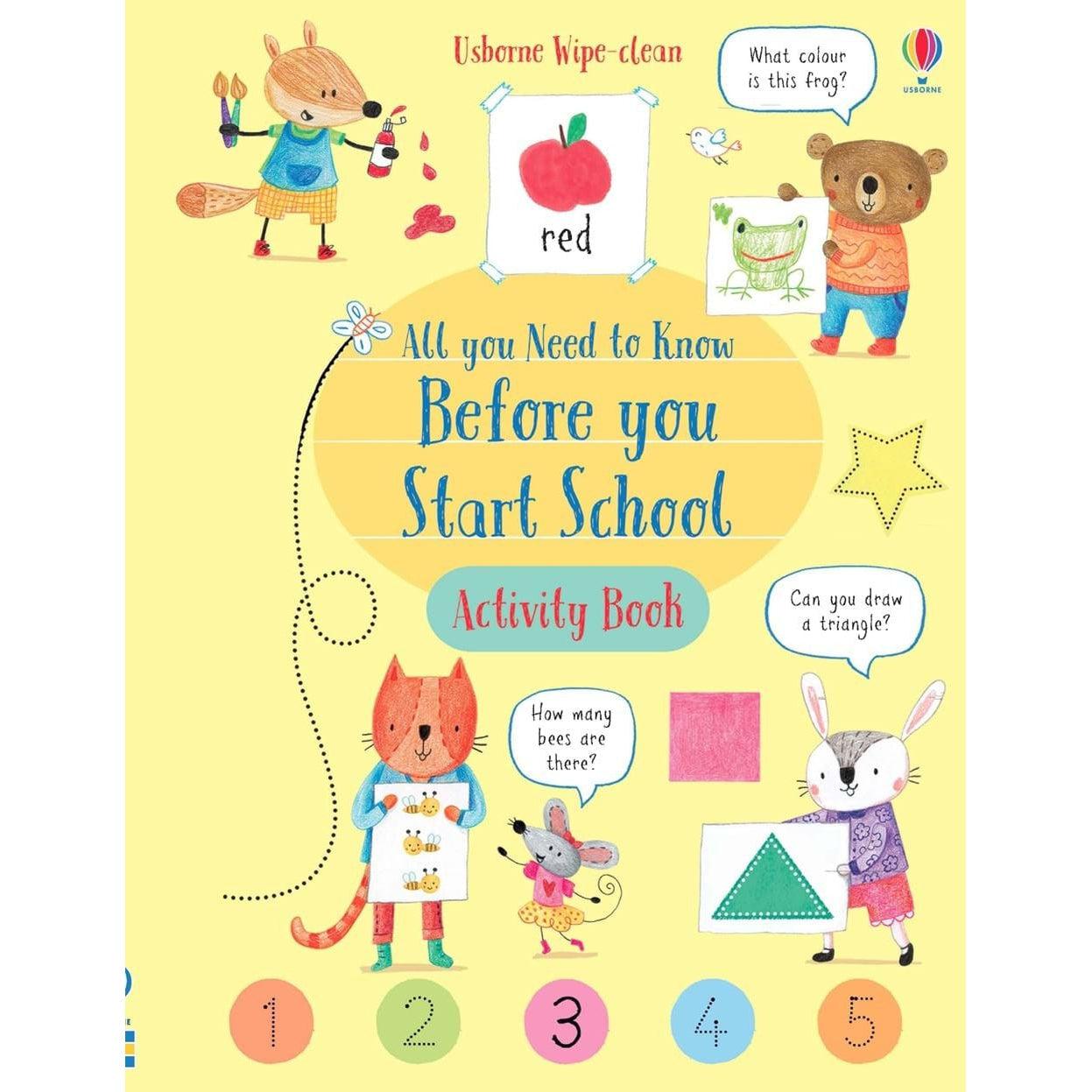 Wipe-Clean All You Need To Know Before You Start School Activity Book -Holly Bathie & Marina Aizen
