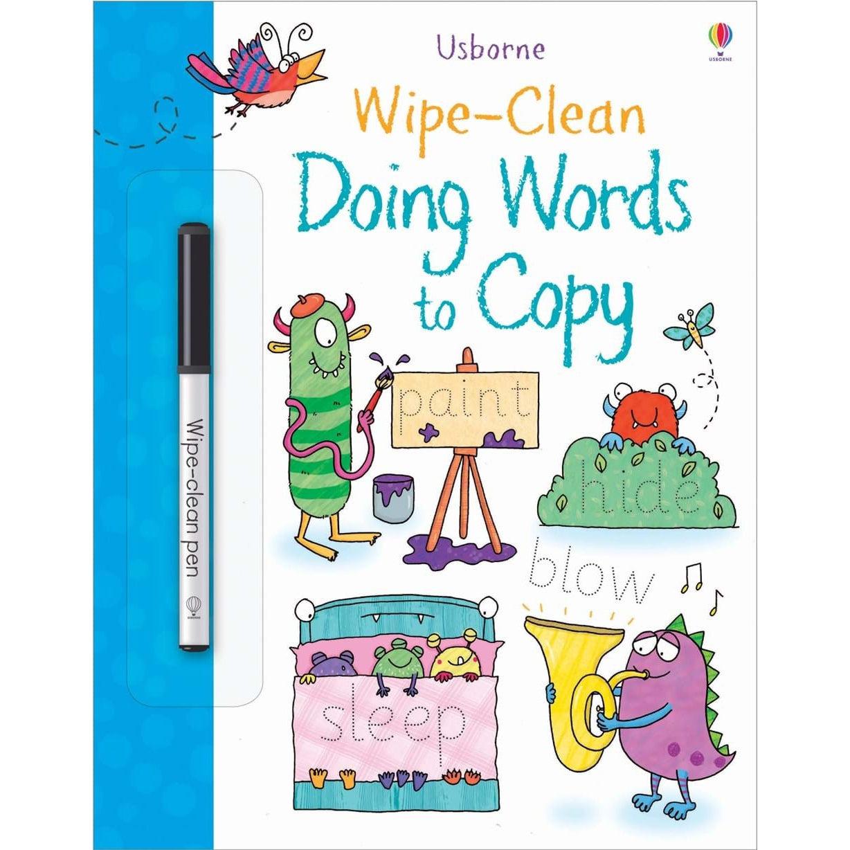 Wipe-Clean: Doing Words To Copy Age 3+