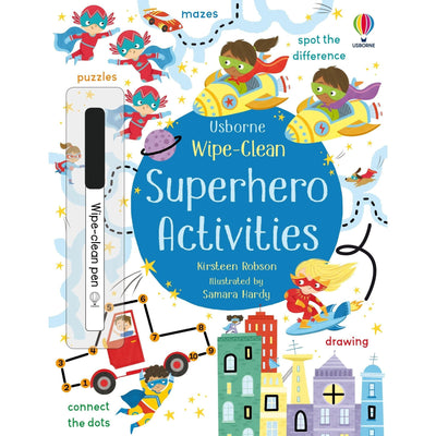 Wipe-Clean Superhero Activities ( Usborne Wipe-Clean Activities) - Kirsteen Robson & Samara Hardy